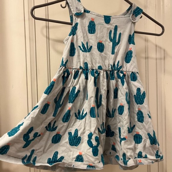 Tea Collection size 4 sleeveless cotton cactus pattern dress - Picture 1 of 7